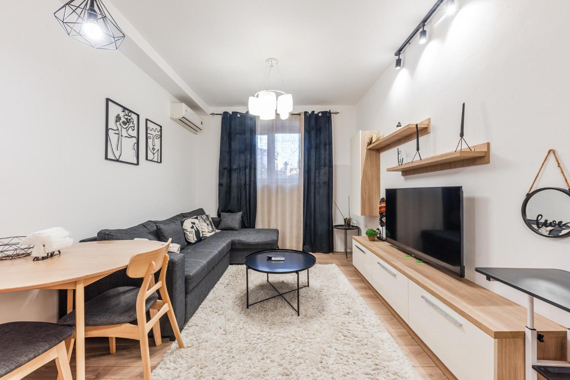 Noir Apartment By Kondo Stays Tirana Bagian luar foto